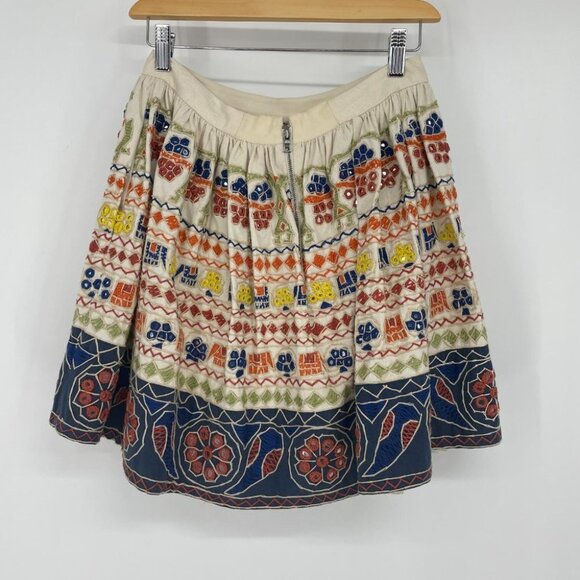Alice & Olivia NWT  Tania Embroidered Mirror Skirt - Picture 4 of 15